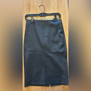 Theory black lamb leather pencil skirt NWOT